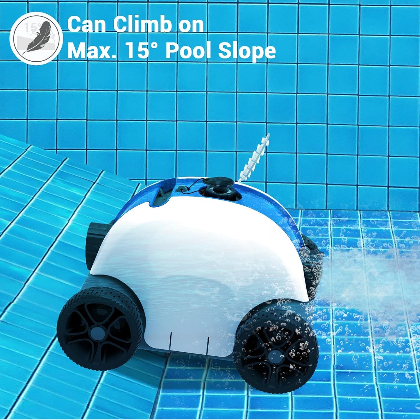 PAXCESS Robotic Pool Cleaner – Wired Automatic Pool Vacuum with Dual Drive Motors PAXHJ1008POOL - with | Sold by Uncle Wiener's Wholesale