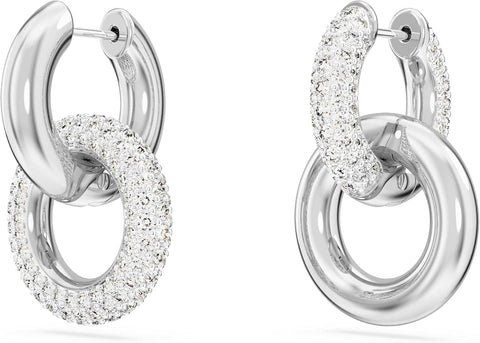 Pendientes de aro Swarovski Dextera 5671807 Bucle, Argent sterling - with | Sold by Uncle Wiener's Wholesale