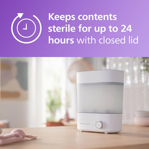 Philips AVENT Premium Baby Bottle Sterilizer with Dryer, SCF293/00 - with | Sold by Uncle Wiener's Wholesale