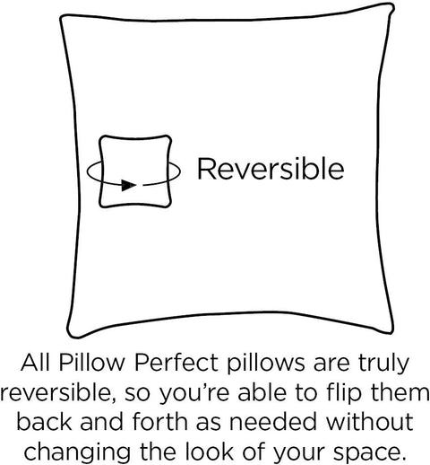 Pillow Perfect Indoor Finders Keepers Chair Pads, 2 Count (Pack of 1), Blue French - with Blue French | Sold by Uncle Wiener's Wholesale