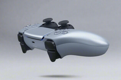 PlayStation DualSense Wireless Controller in Sterling Silver – Open Box PS5 Controller with Haptics and Adaptive Triggers
