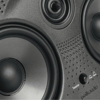 Polk Audio 255C - LS Vanishing In - Wall Center Channel Speaker - with Dimensions (Overall): 9.31 inches (H) x 13.81 inches (W) x 7.38 inches (D) | Sold by Uncle Wiener's Wholesale