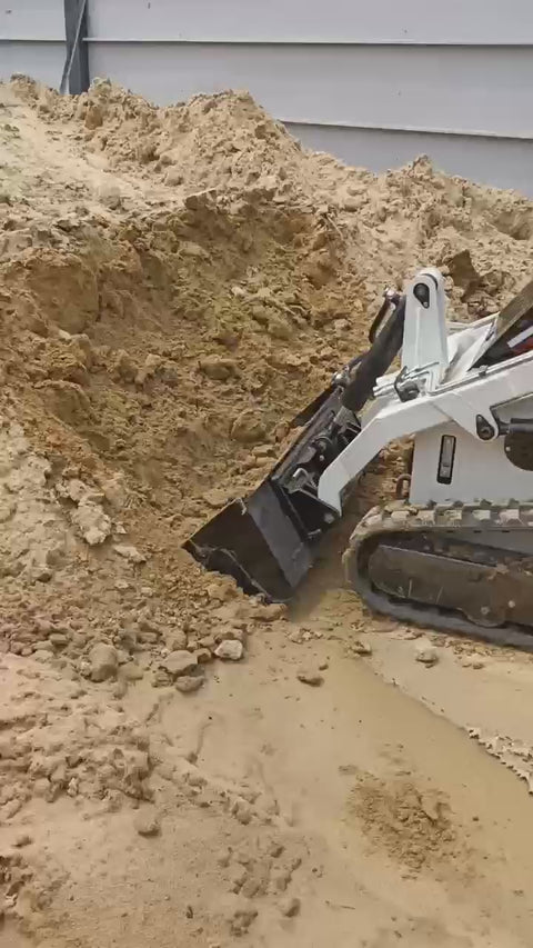 “T380 compact skid steer loader with rubber tracks”
“T460 mini tracked loader for landscaping and excavation”
“Heavy-duty skid steer with universal quick attach plate”
“Tracked compact construction loader in yellow”