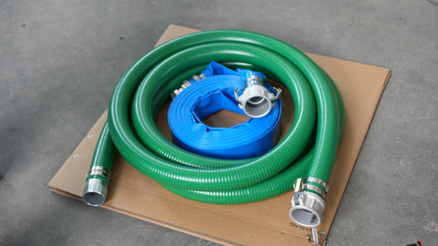 PVC Discharge & Suction Hose Kit – 2" & 3" Complete Pump Hose Sets - with 3" PVC | Sold by Uncle Wiener's Wholesale