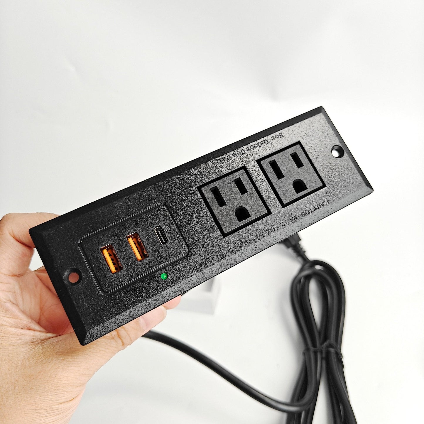 Recessed Desk Power Strip Bar with USB Ports – Ideal for Home Office or Workbench BY213C021C - with | Sold by Uncle Wiener's Wholesale