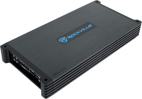Rockville DBM50 4000W Peak/980W RMS 5 - Channel Marine Amplifier, IPX6 Waterproof, Adjustable Crossover, PA Mic Included, Perfect for Boats and Marine Audio - with | Sold by Uncle Wiener's Wholesale