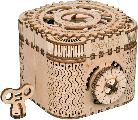 ROKR Wooden Mechanical Gears - Treasure Box - with | Sold by Uncle Wiener's Wholesale