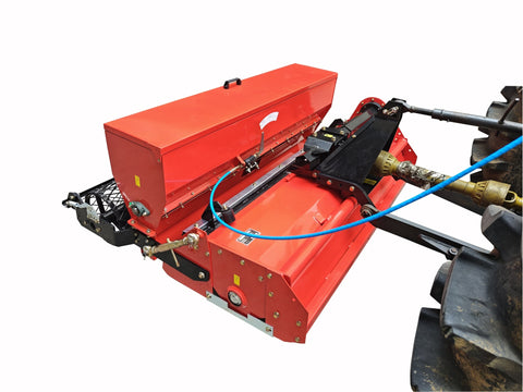 Rotary Stone Burier Tillers – 45" & 60" – PTO Driven – 3 - Point Hitch – 25–50 HP Tractor Compatible – Heavy - Duty Soil Preparation Attachments - SKID STEER ATTACHMENT with Seeder Attachment For SB125115 | Sold by Uncle Wiener's Wholesale