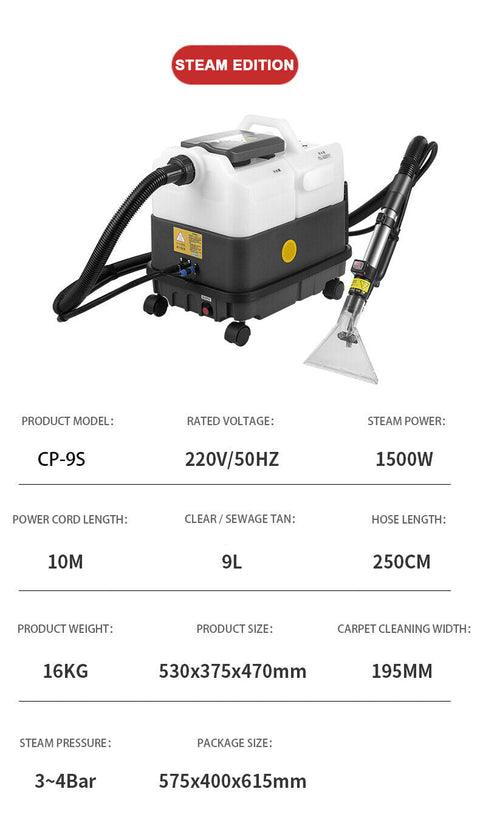 NEW MULTIFUNCTIONAL STEAM & CARPET CLEANING MACHINE 821412