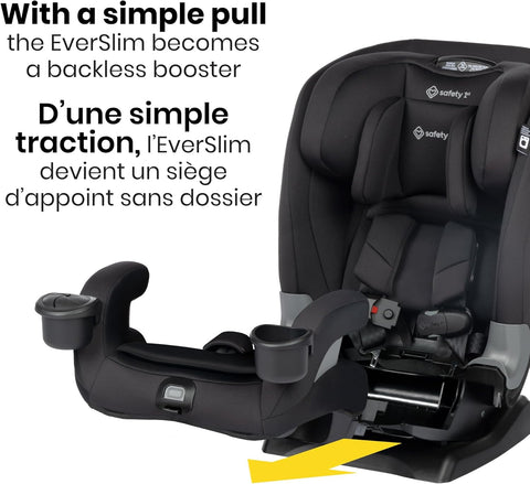 Safety 1st EverSlim 4 - in - 1 Convertible All - in - One Car Seat, infant to toddler, rear and forward facing, booster mode, backless booster, Fits 3 across, Washable seat, Birth to 10 years, Hexagon Horizon - with | Sold by Uncle Wiener's Wholesale