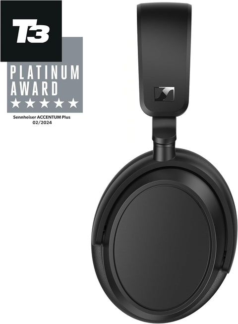 Sennheiser ACCENTUM Plus Wireless Bluetooth Headphones Audio with Quick - Charge Feature, 50 - Hour Battery Playtime, Adaptive Hybrid ANC, Sound Personalization and Touch Controls - Black - with | Sold by Uncle Wiener's Wholesale