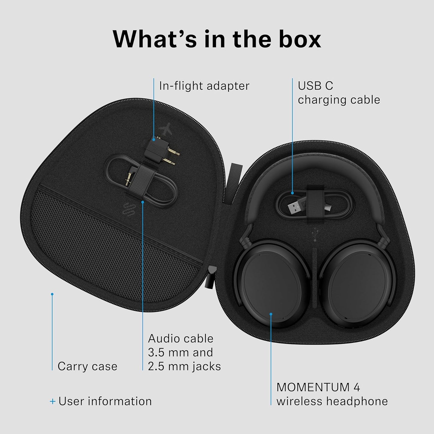 Sennheiser MOMENTUM 4 Wireless Over - Ear Noise Cancelling Bluetooth Headphones - Electronics with | Sold by Uncle Wiener's Wholesale
