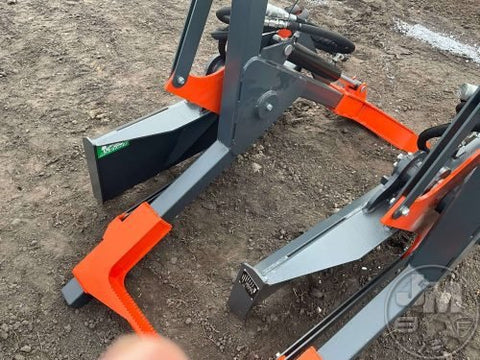 Skid Steer Tire Grabber & Handler – Heavy - Duty Hydraulic Attachment for Tire Loading | Model RMTG70 - with | Sold by Uncle Wiener's Wholesale