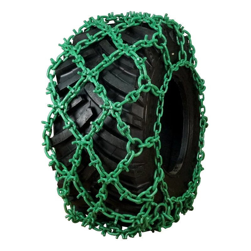Skidder Tractor Tire Chain Pair of 2 with Center Round Ring – 35.5×32 (19mm) Heavy - Duty Forestry Chains – 1533 lbs – SKIDDER35532 - with | Sold by Uncle Wiener's Wholesale