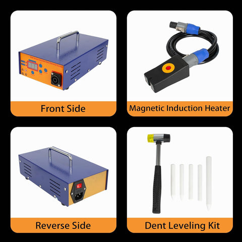 sliyxtwio Paintless Induction Heater Machine for Car Dent Removing, 110V 1380W Auto Dent Removal Puller Kit w/Digital Screen, PDR Paintless Dent Repair Set - with | Sold by Uncle Wiener's Wholesale