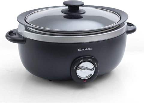 Slow Cooker 6+ Quart Black Uniform Heating,Non Stick Pot,Aluminum,6.5Qt Slow Cooker Makes Your Food More Delicious.Suitable as a Gift for Wives,Parents,and Friends - with | Sold by Uncle Wiener's Wholesale