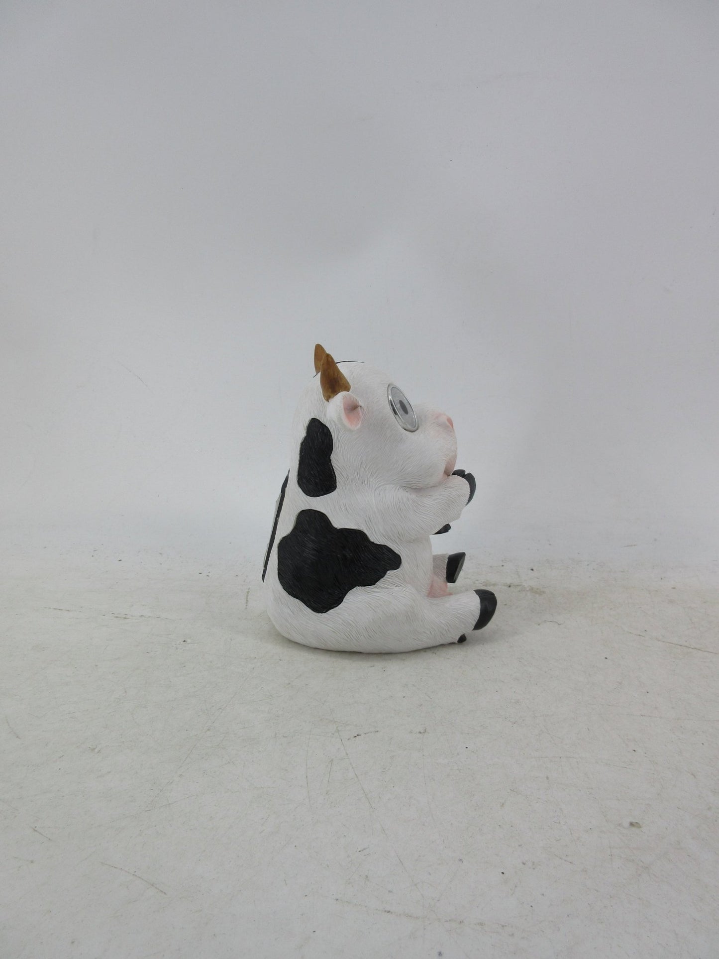 Solar Garden Statues with LED Lights Dog Frog Gnome Highland Cow Rabbit Cat Bear Collection KHSOLAR01 - with Cow with LED Eyes Solar Light | Sold by Uncle Wiener's Wholesale