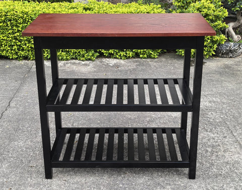 Solid Wood Home Kitchen Island with Drawer, Shelves & Towel Rack – TLFR2506 - with | Sold by Uncle Wiener's Wholesale