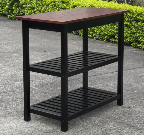 Solid Wood Home Kitchen Island with Drawer, Shelves & Towel Rack – TLFR2506 - with | Sold by Uncle Wiener's Wholesale