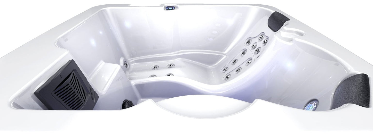 Digital temperature and jet control panel for outdoor hot tub