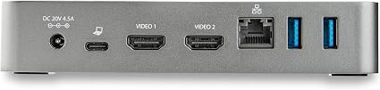 StarTech.com DK30CHHPD USB-C Docking Station – Dual 1080p HDMI Monitors, 65W Power Delivery, 3 USB-A Ports, Gigabit Ethernet & DisplayLink for Mac and Windows - Electronics with | Sold by Uncle Wiener's Wholesale
