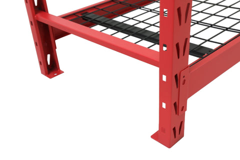 Steel Garage Storage Rack β 3, 4, 5 - Tier Heavy - Duty Industrial Shelving Units - Garage & Industrial Shelving Units with 3 Layer Red Racking 72" W x 24" D x 72" H | Sold by Uncle Wiener's Wholesale