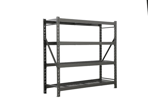 Steel Garage Storage Rack β 3, 4, 5 - Tier Heavy - Duty Industrial Shelving Units - Garage & Industrial Shelving Units with 4 Layer Gray Heavy Duty 77" W x 24" D x 78" H CR4195D | Sold by Uncle Wiener's Wholesale