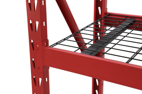 Steel Garage Storage Rack β 3, 4, 5 - Tier Heavy - Duty Industrial Shelving Units - Garage & Industrial Shelving Units with 3 Layer Red Racking 72" W x 24" D x 72" H | Sold by Uncle Wiener's Wholesale