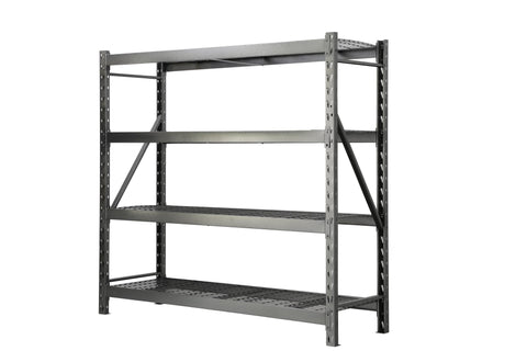 Steel Garage Storage Rack β 3, 4, 5 - Tier Heavy - Duty Industrial Shelving Units - Garage & Industrial Shelving Units with 4 Layer Gray Heavy Duty 77" W x 24" D x 78" H CR4195D | Sold by Uncle Wiener's Wholesale