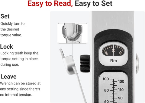 TEKTON 1/2 Inch Drive Split Beam Torque Wrench (40 - 250 ft. - lb.) | TRQ62203AMZ - with 1/2 Inch Drive (40 - 250 ft. - lb.) | Sold by Uncle Wiener's Wholesale
