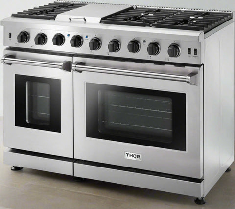 Thor Kitchen professional stainless steel gas range with oven