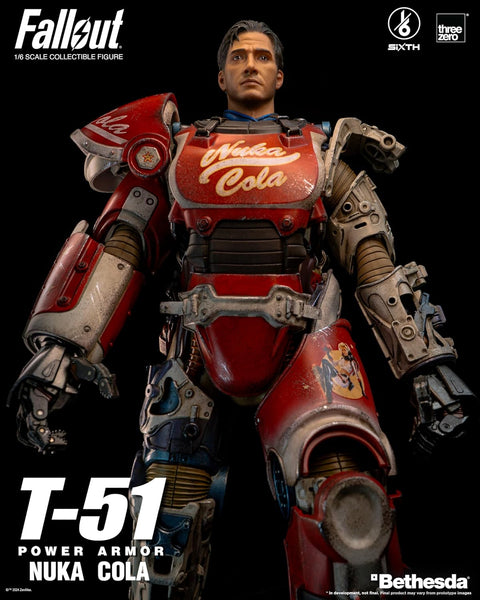 threezero Fallout T - 51 Nuka Cola Power Armor 1:6 Scale Action Figure - with | Sold by Uncle Wiener's Wholesale