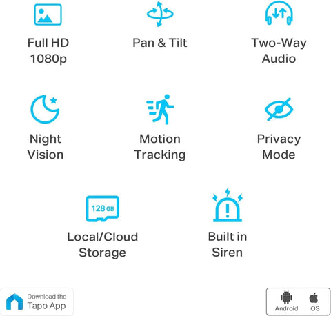 TP - Link Tapo Smart Pan/Tilt Indoor Security Camera, 360° Motion Tracking, 1080p Full HD WiFi Camera for Pet/Baby, Night Vision, 2 - Way Audio, 128 GB Local Storage, Works w/Alexa & Google (Tapo C200) - with | Sold by Uncle Wiener's Wholesale