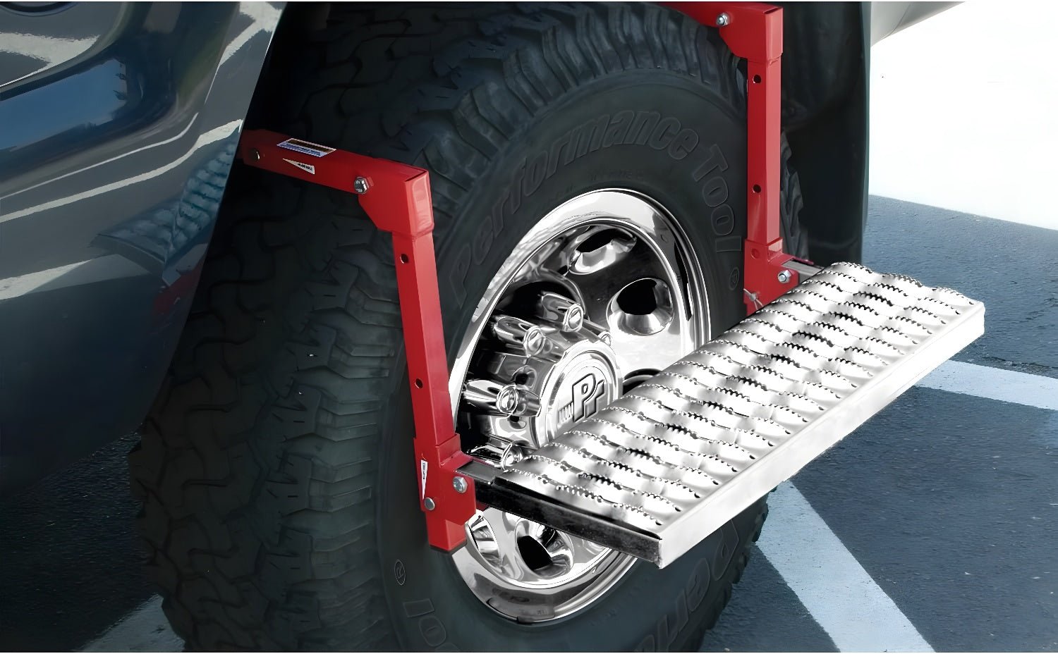 Truck & SUV Over-Wheel Step – 350 lb Capacity, 9″×21″ Non-Slip Platfor ...