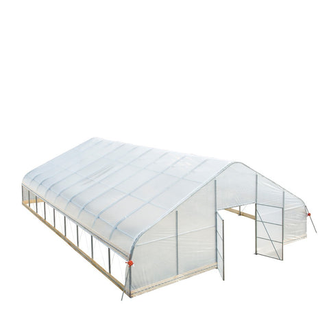 Tunnel Greenhouse Building – 30x40x12 & 30x80x12 FT Heavy - Duty Hoop House Structure - with 30X80X12 FT | Sold by Uncle Wiener's Wholesale