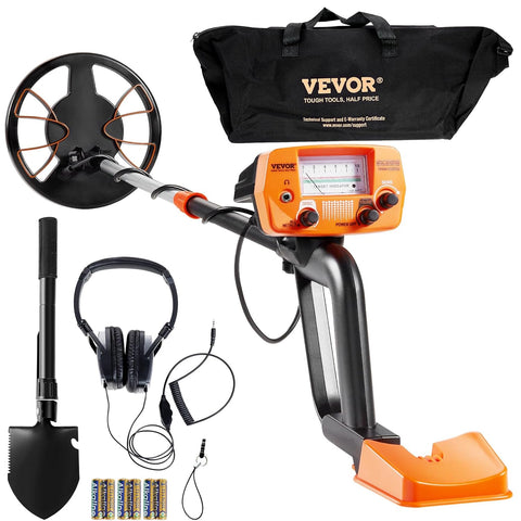 VEVOR Metal Detector Kit for Adults, Multifunctional Professional Detector with 2 Modes, Metal Detector, Waterproof 8 Inch Coil for Greater Depth, with Shovel and Carry Bag - with | Sold by Uncle Wiener's Wholesale