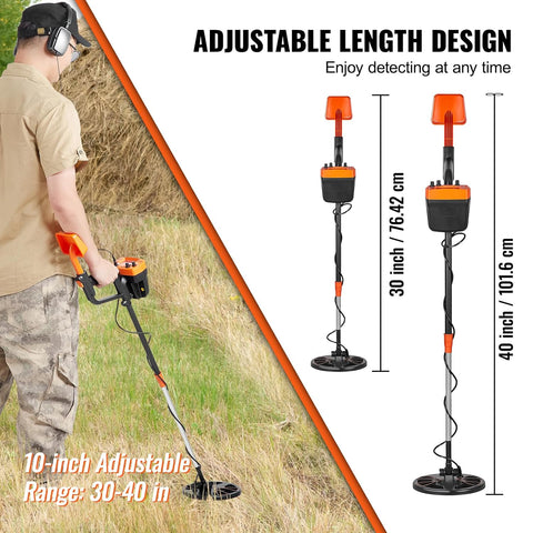 VEVOR Metal Detector Kit for Adults, Multifunctional Professional Detector with 2 Modes, Metal Detector, Waterproof 8 Inch Coil for Greater Depth, with Shovel and Carry Bag - with | Sold by Uncle Wiener's Wholesale