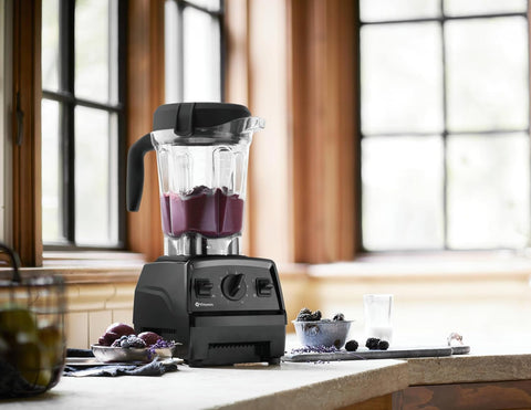 Vitamix Explorian Blender, Professional - Grade, 64 oz. Low - Profile Container, Black - 65542 (Renewed Premium) - with Black | Sold by Uncle Wiener's Wholesale