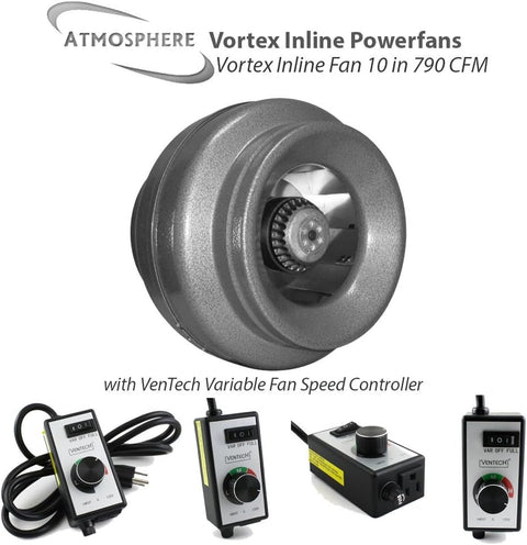 VORTEX 10" 790 CFM, 2.2a, 252w - with | Sold by Uncle Wiener's Wholesale
