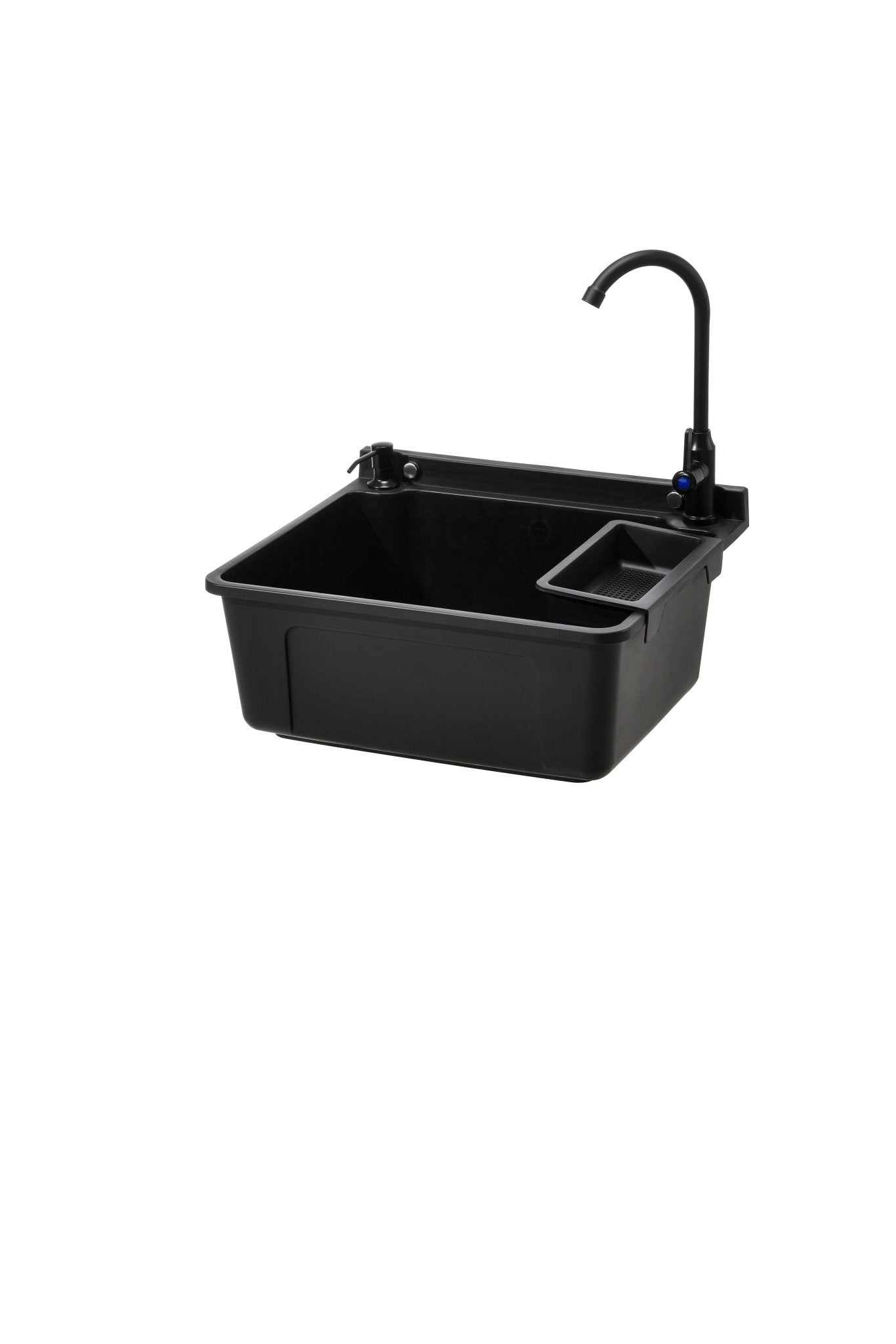 Wall - Mounted Utility Sink with Faucet – Compact Laundry & Garden Wash Basin WMS445BK - with | Sold by Uncle Wiener's Wholesale