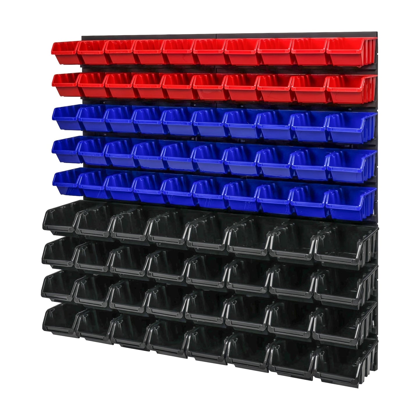 Workshop Storage Panel System – 45.3″ x 30.7″, 94 - Piece Wall Organizer with 50 Stackable Bins PST2310 - with | Sold by Uncle Wiener's Wholesale