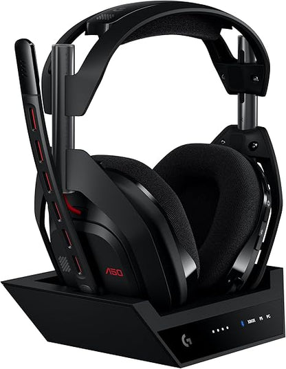 Logitech G Astro A50 Gen 5 Wireless Gaming Headset with Base Station - Black