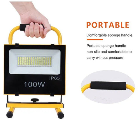 0W Rechargeable Portable LED Work Light – 20,000LM Super Bright, Waterproof IP66 - with | Sold by Uncle Wiener's Wholesale