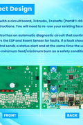 OEM control board PCB for Harman PF100 pellet stove
Heatilator BA100 pellet furnace replacement circuit board
1-00-05888 control board with knobs and wiring
Compatible pellet stove circuit board with dip switch