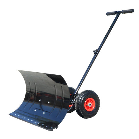 NEW Walk Behind Snow Plow Shovel w/ Adjustable Blade & Inflated Tires 55746
