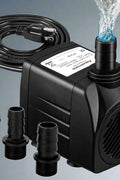 30W Submersible Water Pump with 3 Nozzles – Front View
Model S1253 – Compact and Quiet Water Pump Design
Water Pump in Hydroponic System Setup – S1253
Aquarium Water Pump Flow Test – Model S1253
All Included Accessories – S1253 Submersible Pump