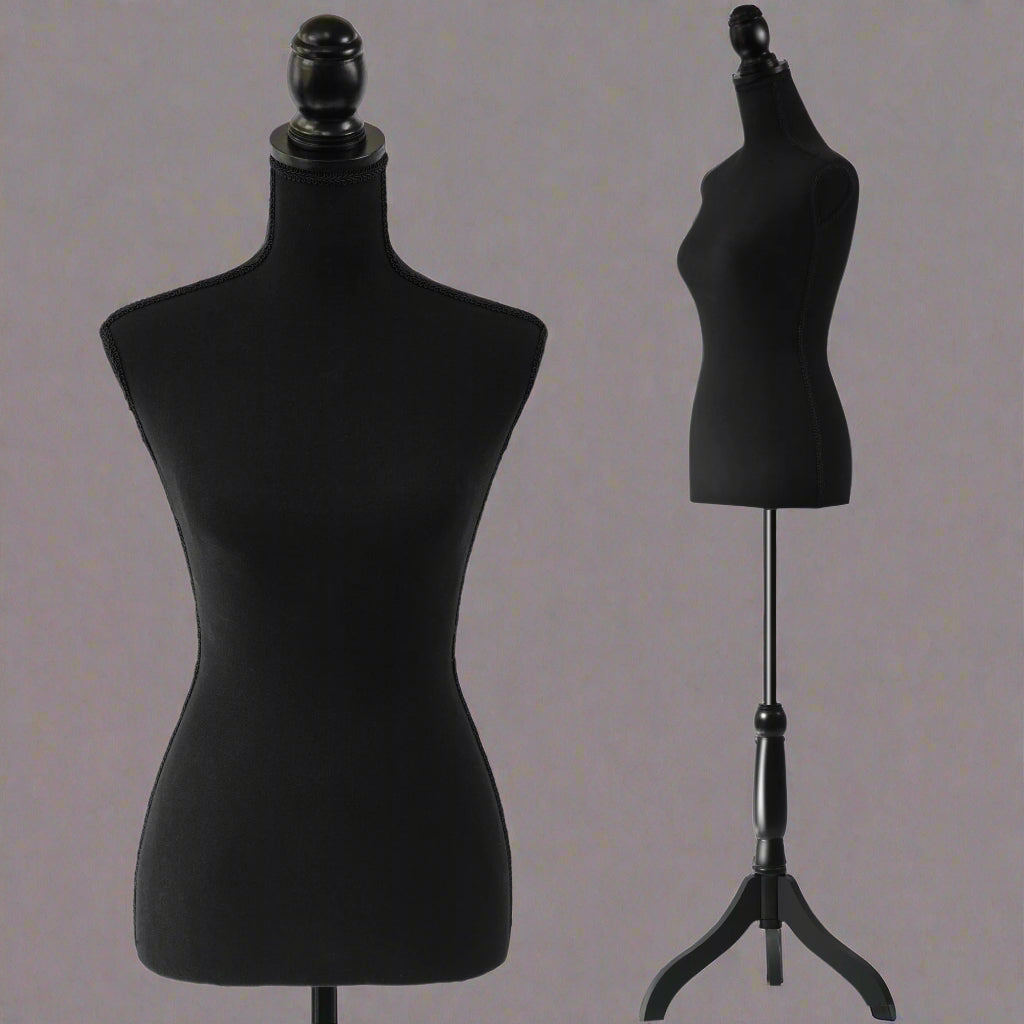 Female Hanging Torso Mannequin – Front View

Black Adjustable Display Form – Side Angle

Female Mannequin with Clothing – Boutique Setup

Mannequin Torso on Adjustable Stand – Studio Use

Female Display Form with Dress – Hanging View