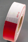 2 inch red and white reflective tape for trailers
DOT-C2 safety tape for trucks and trailers
Reflective adhesive trailer tape roll with honeycomb pattern