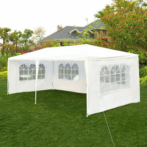 10x20 Ft White Party Tent – Full View with Windows

10x20 Ft Outdoor Tent – Side Angle with Canopy

10x20 Ft Event Tent – Inside View Setup

Durable Polyethylene White Party Tent – Rear Angle

Waterproof Party Tent with Steel Frame – Lawn Setup