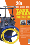 20L Pressure Pot Paint Sprayer Mixer – 5 Gallon Pneumatic Paint Tank with Spray Gun and Regulator (Model F2025D)